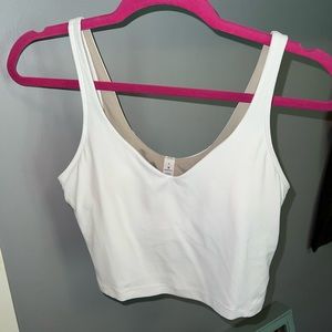 lululemon White Align Tank Top Size 8